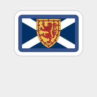Royal Scottish Coat of Arms on Flag Sticker